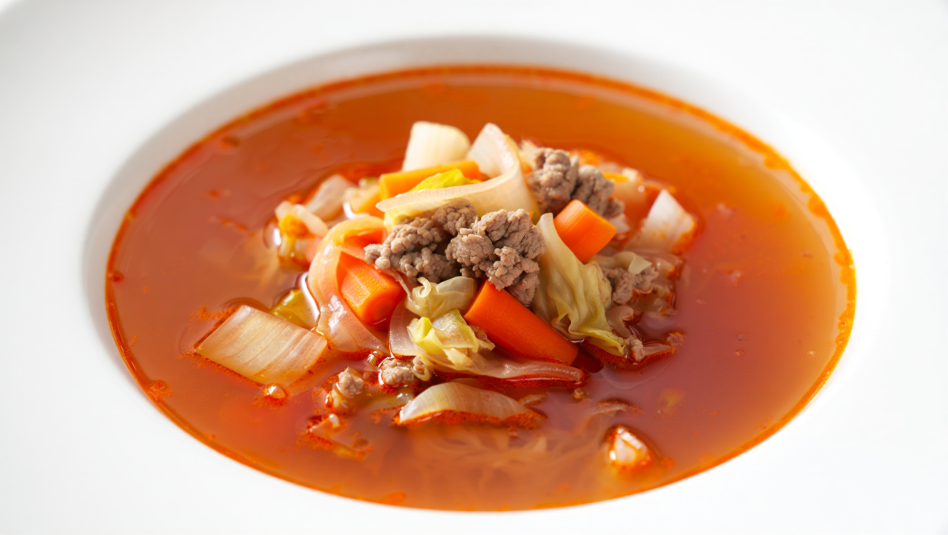 Sweet Cabbage Soup with Beef