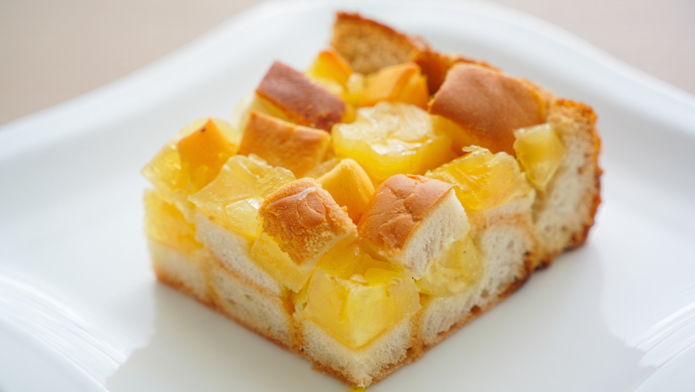 Sweet Pineapple Bread Pudding