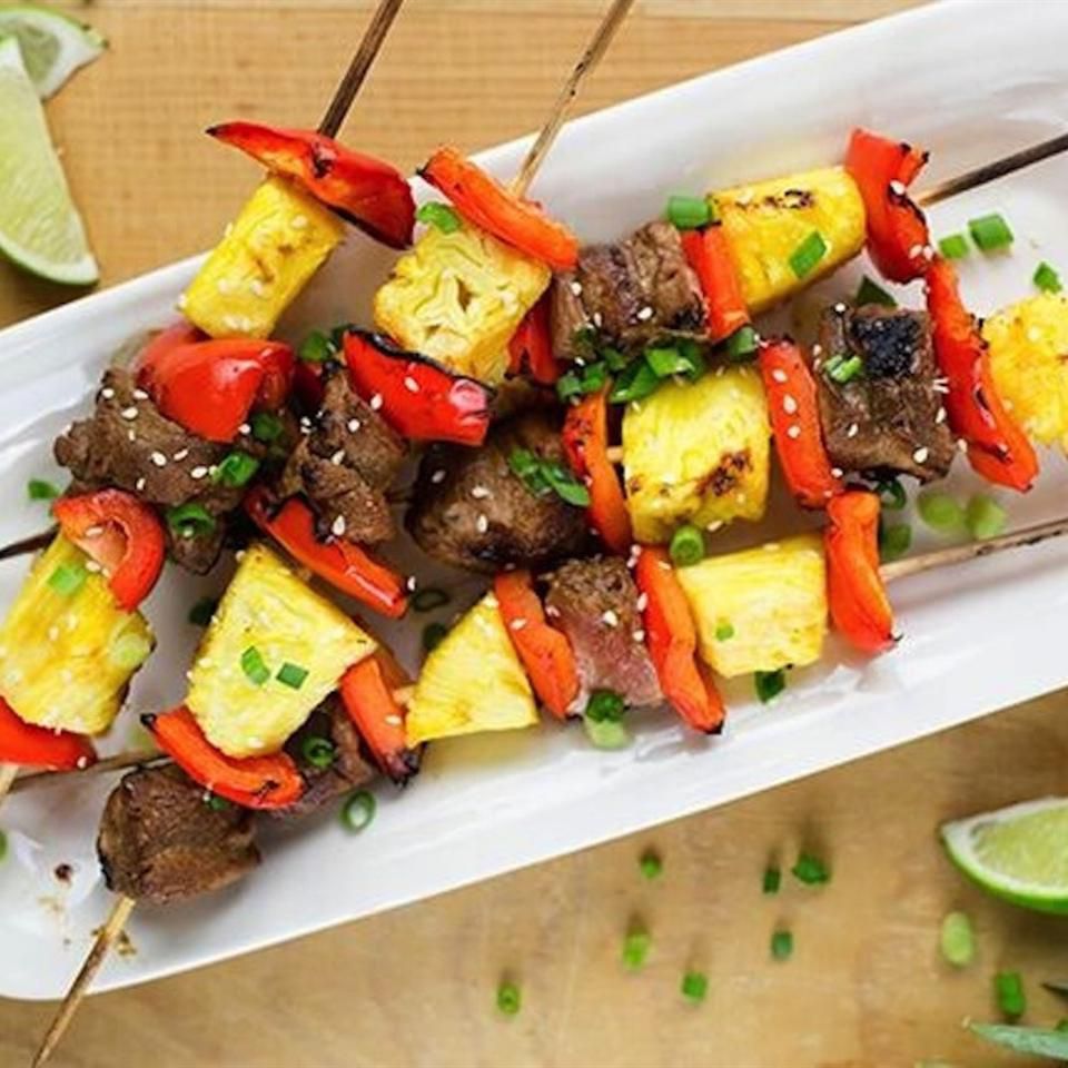 Sweet Pork and Pineapple Skewers