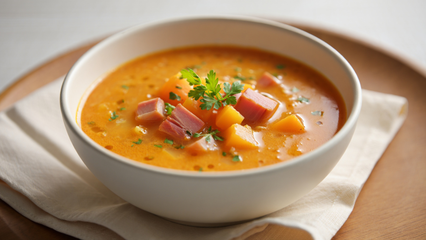 Sweet Potato and Ham Soup