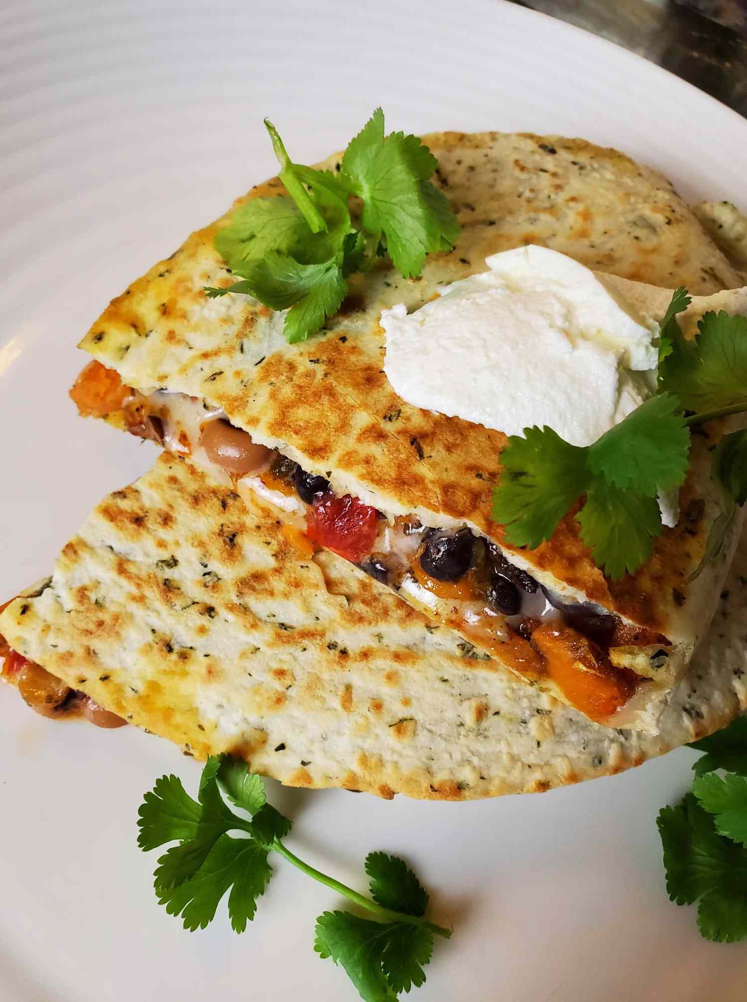 Sweet Potato Black Bean Quesadillas