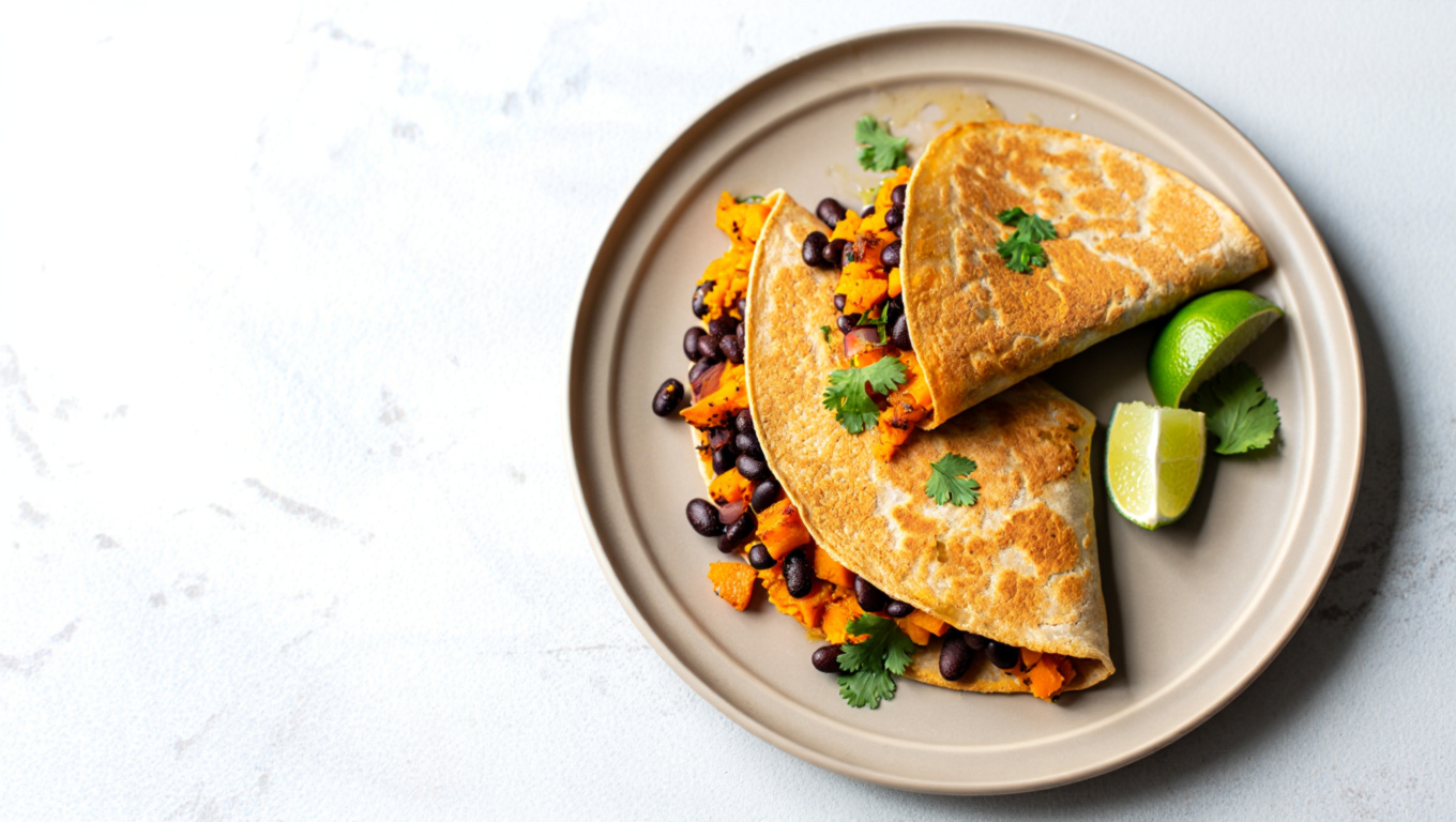 Sweet Potato Black Bean Quesadillas