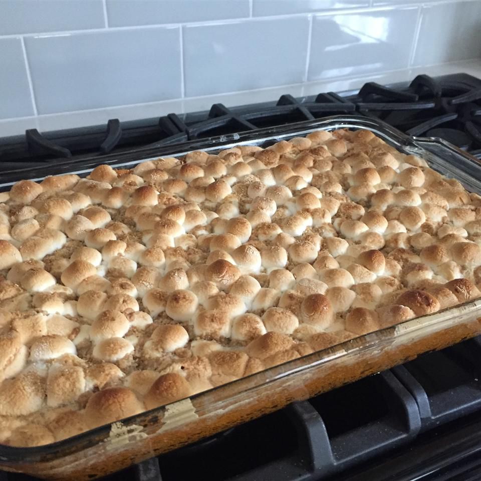 Sweet Potato Casserole with Marshmallow Topping
