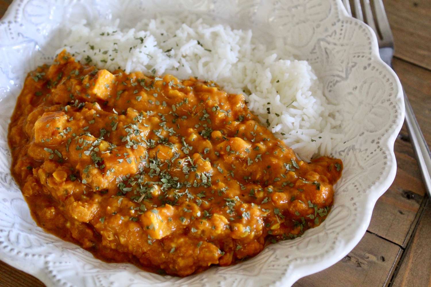 Sweet Potato Coconut Lentil Curry