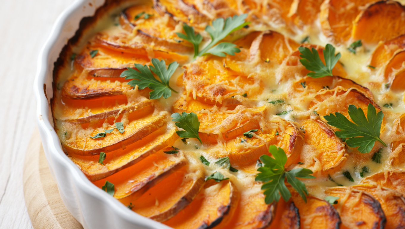 Sweet Potato Gruyère Gratin