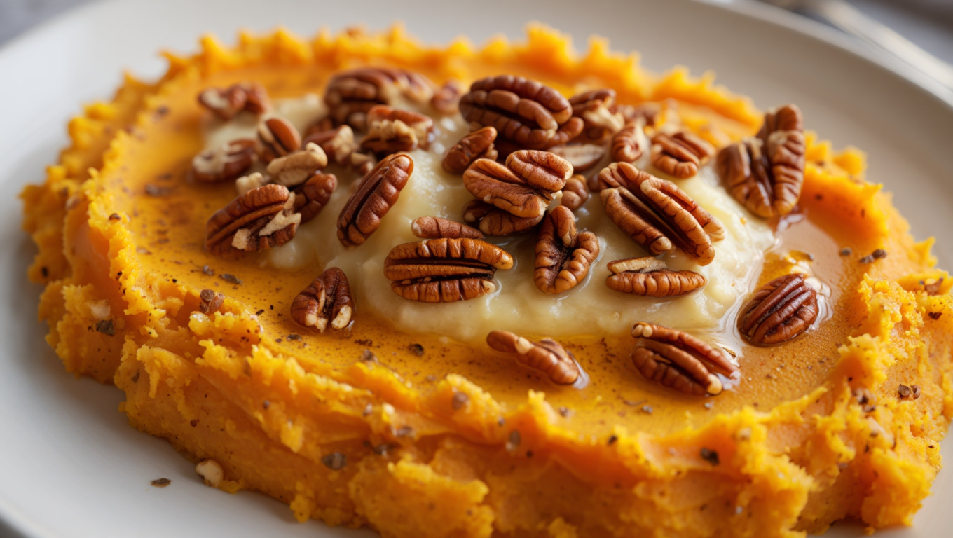 Sweet Potatoes with Pecans and Spices