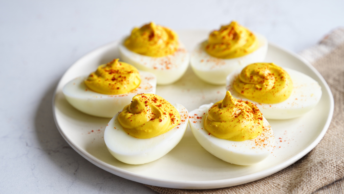 Sweet Twist Deviled Eggs