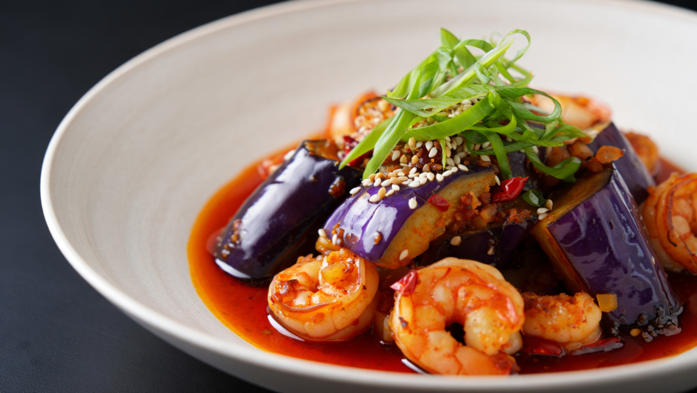 Szechuan Spicy Eggplant Stir-Fry