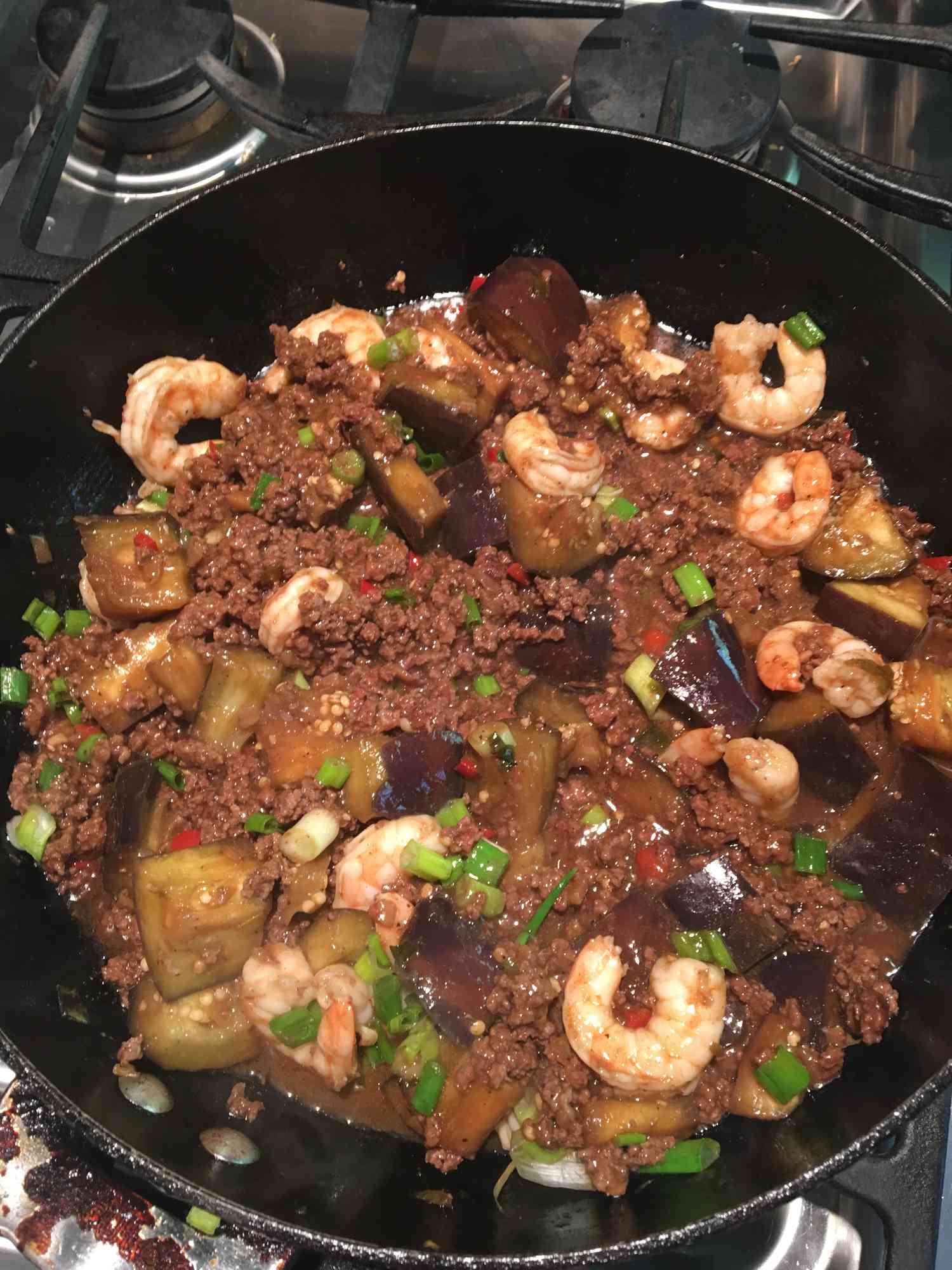Szechuan Spicy Eggplant Stir-Fry