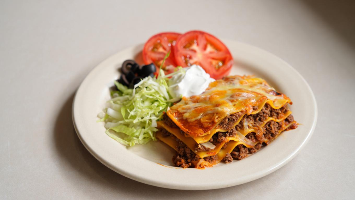 Taco-Seasoned Beef Lasagna
