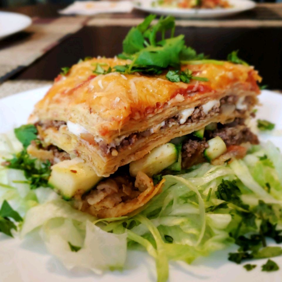 Taco-Seasoned Beef Lasagna