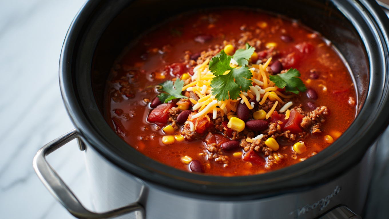 Taco Soup in Slow Cooker