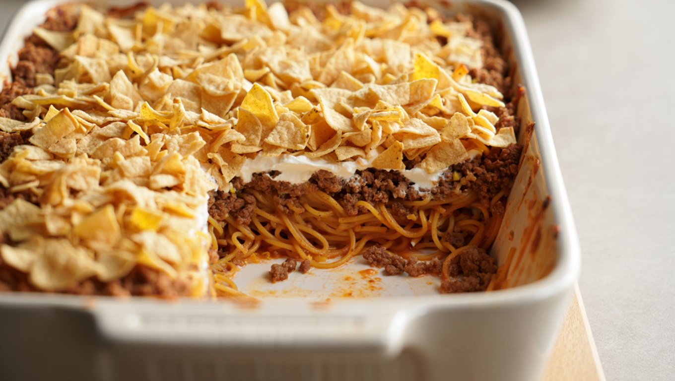 Taco Spaghetti Casserole