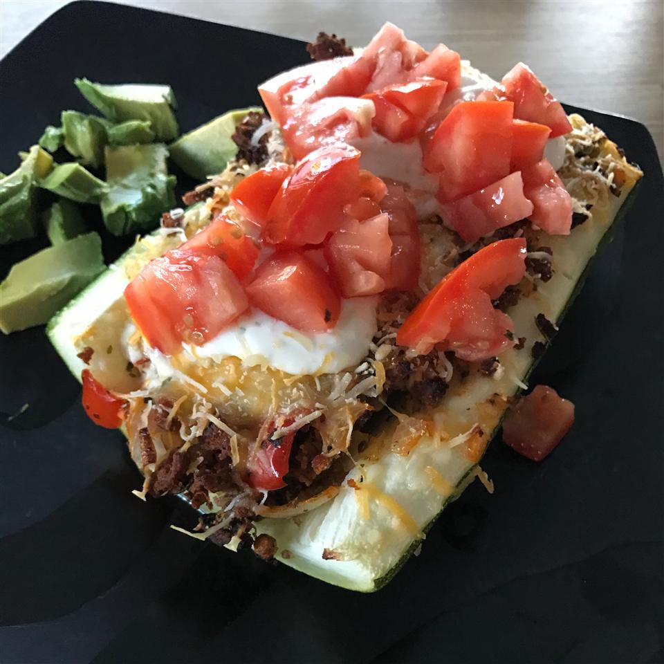 Taco-Zucchini Boats