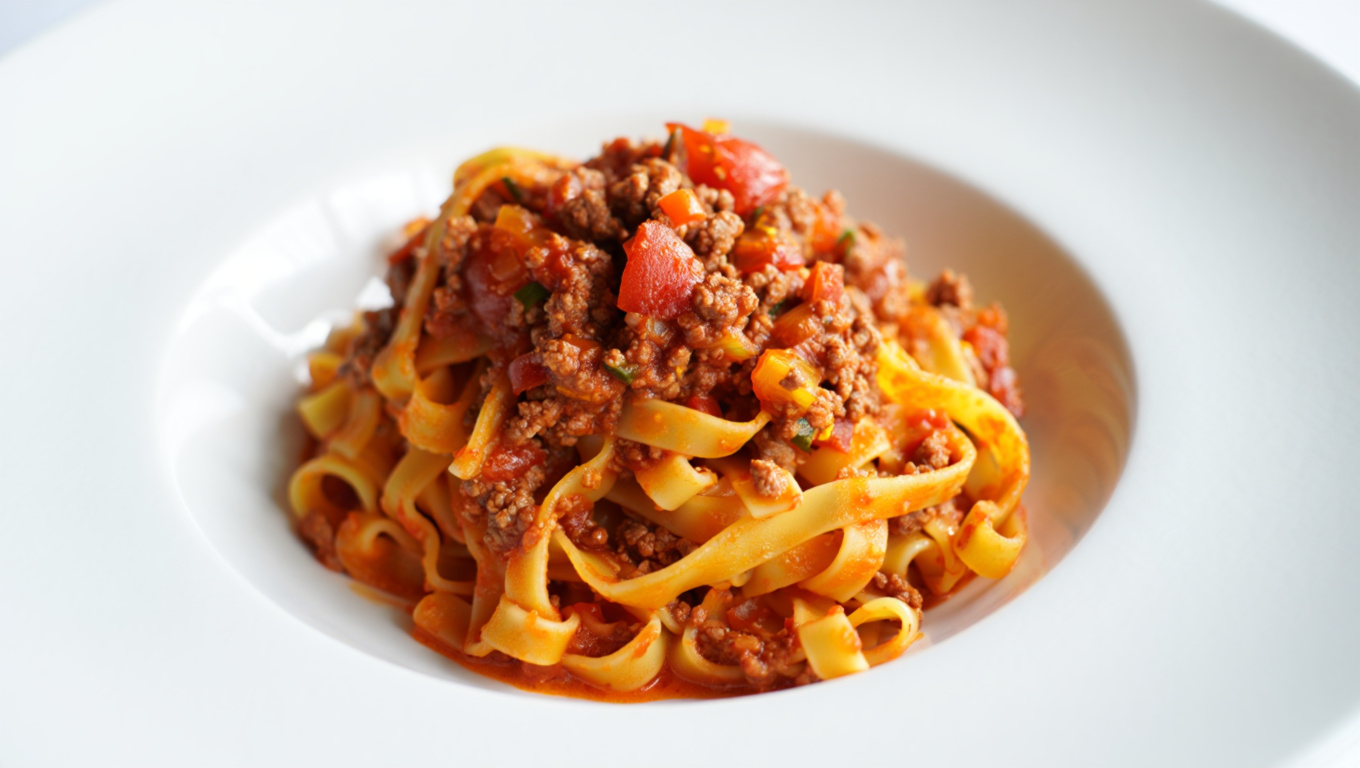 Tagliatelle with Bolognese Sauce
