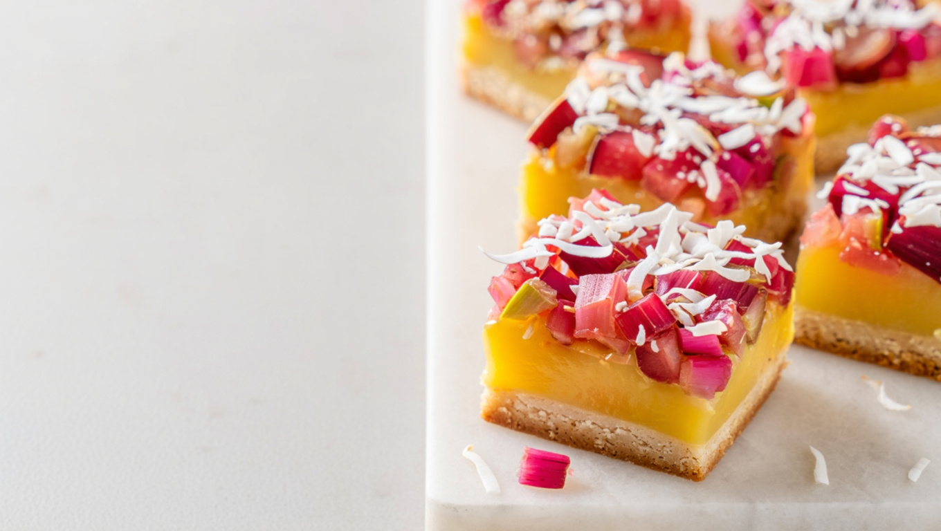 Tangy Lemon Rhubarb Bars