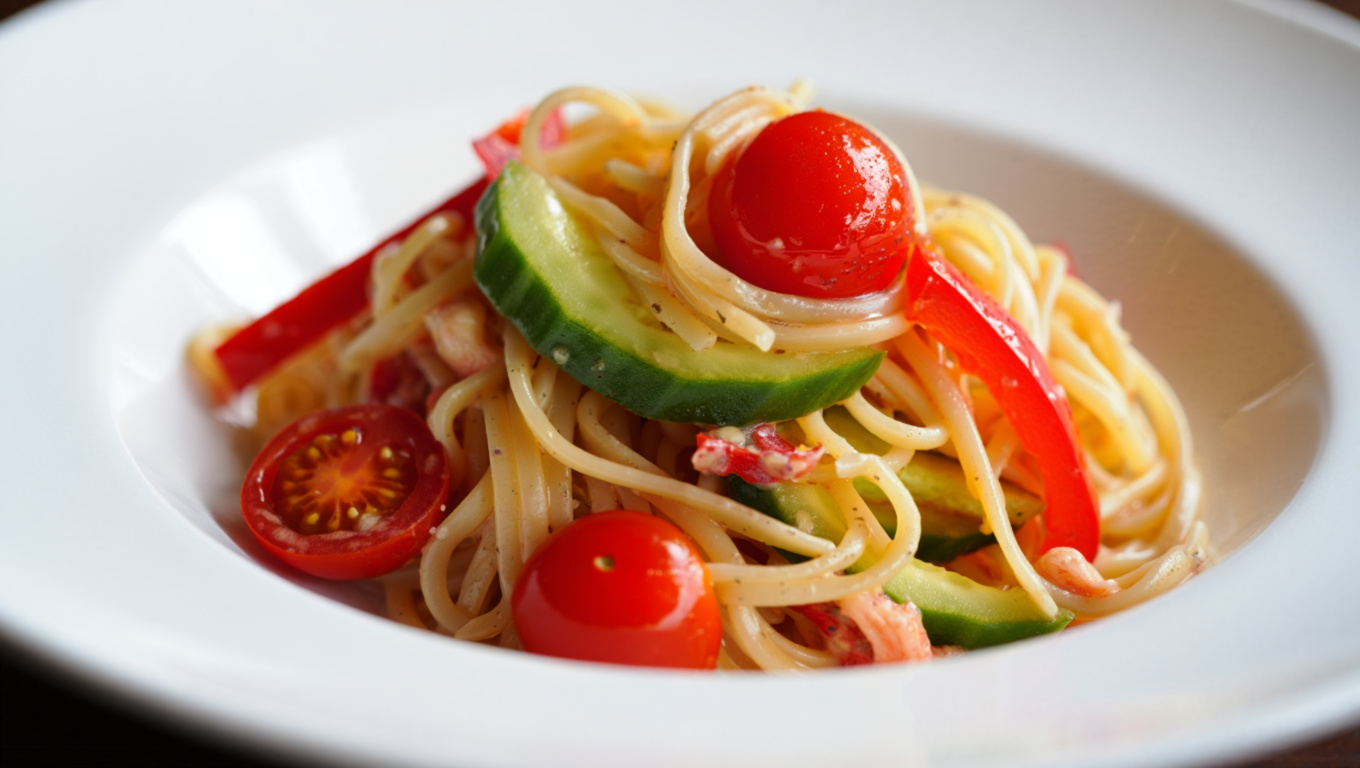 Tangy Marinated Pasta Salad