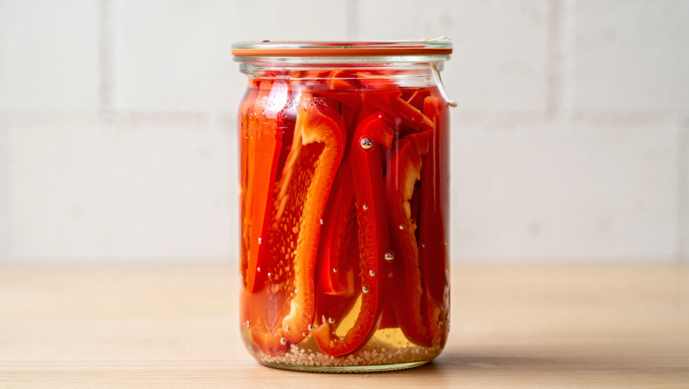 Tangy Pickled Bell Peppers