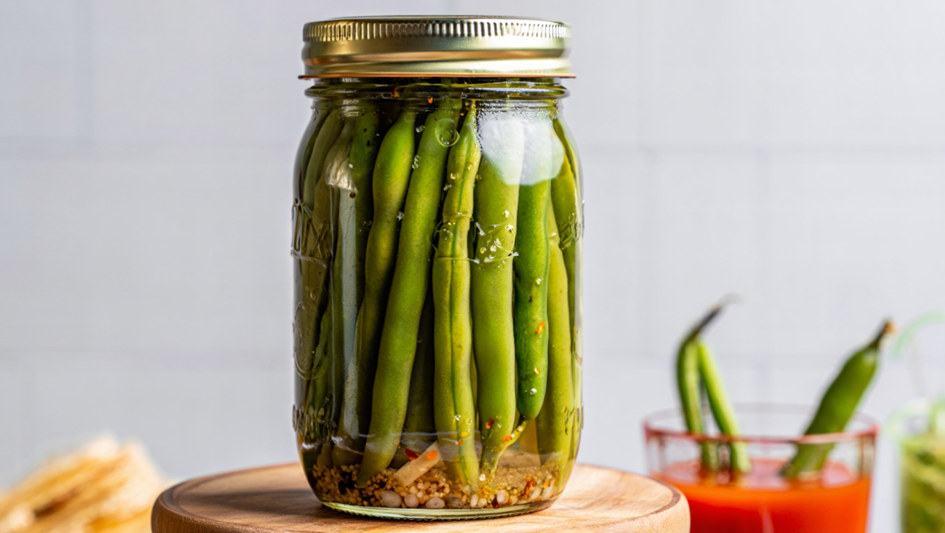 Tangy Pickled Green Beans