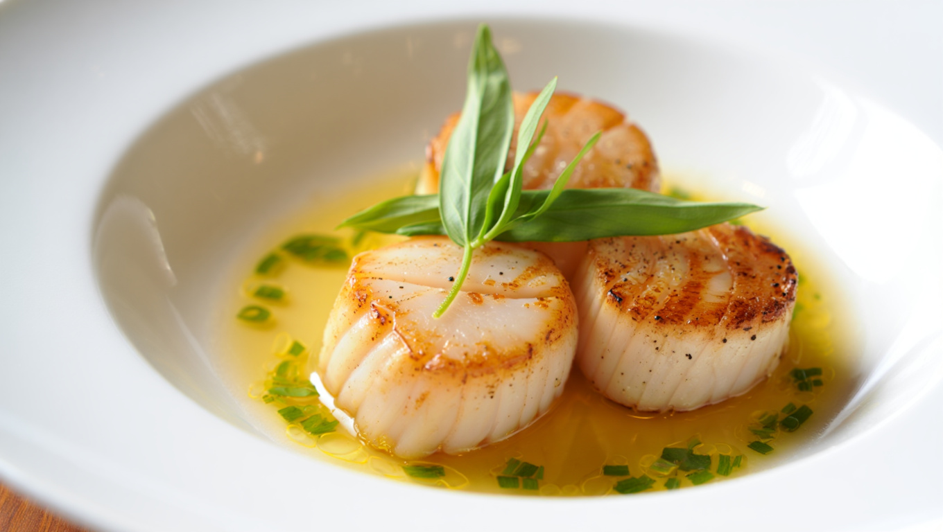 Tarragon Butter Scallops