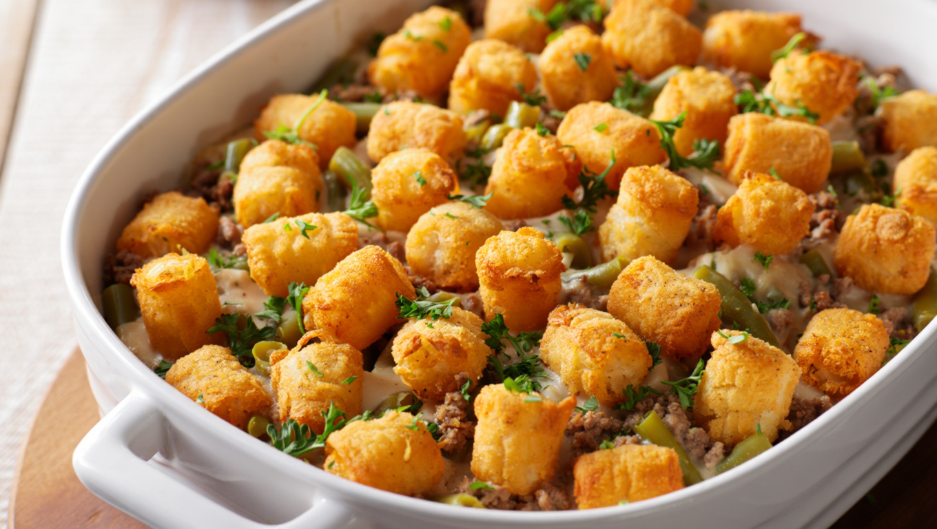 Tater Tot Green Bean Casserole