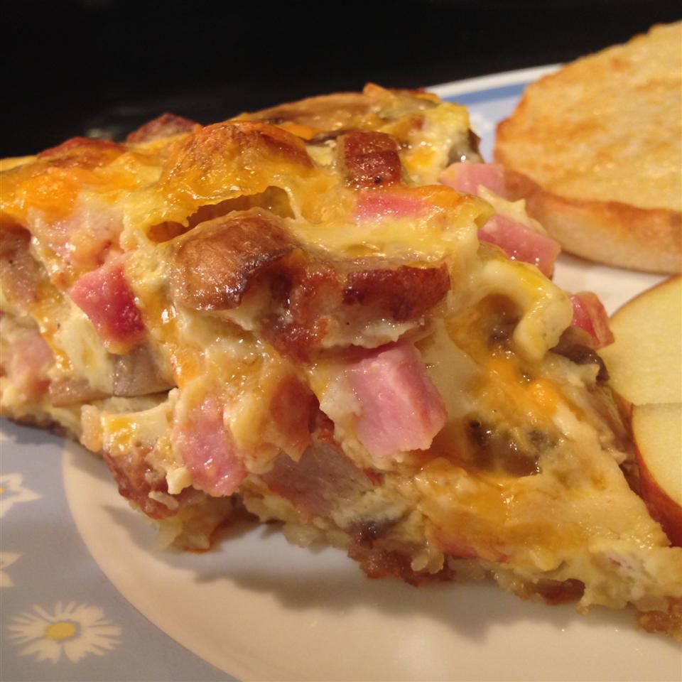 Tater Tot Quiche with Ham and Cheese