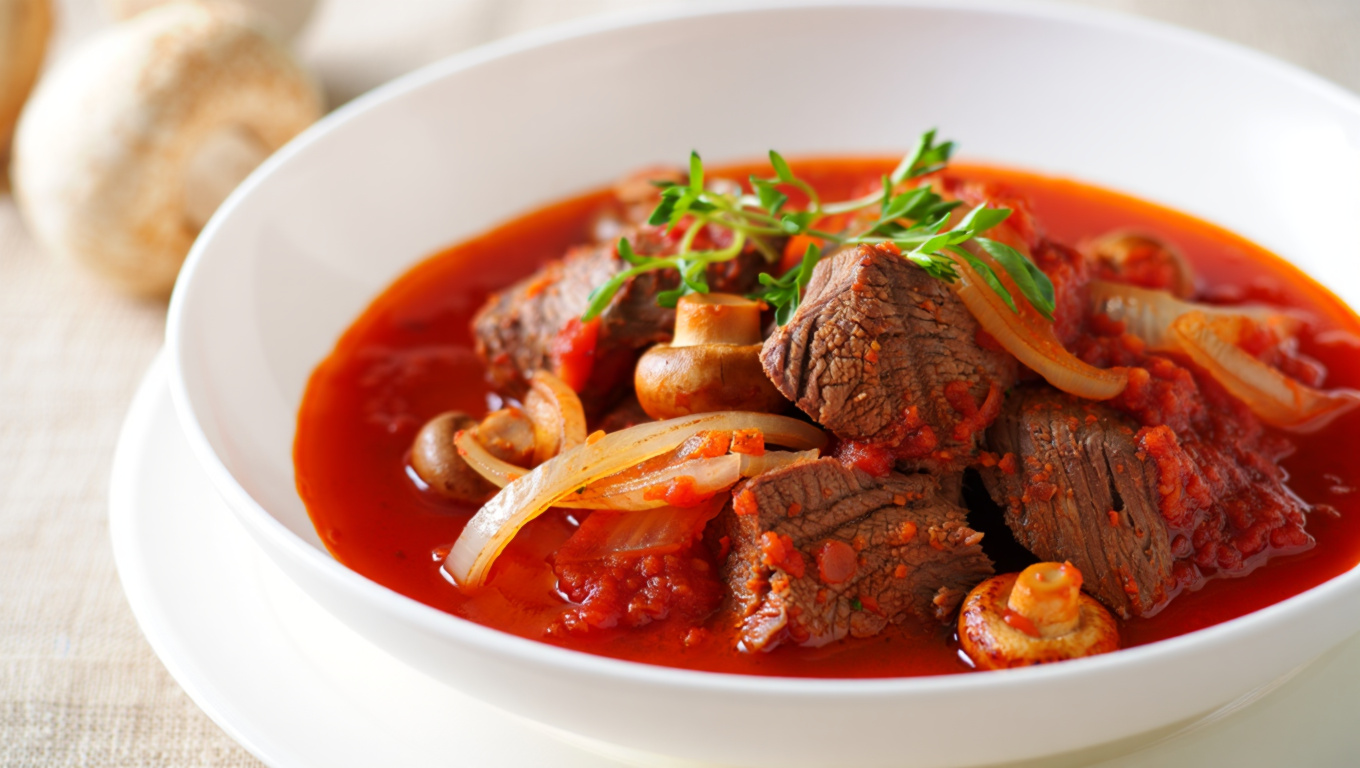 Tender Beef Cacciatore