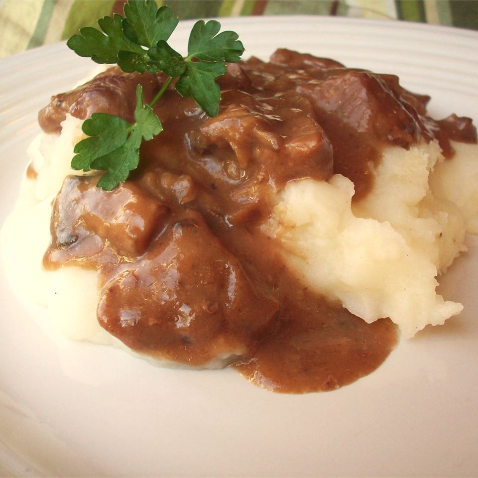 Tender Beef Tips with Noodles