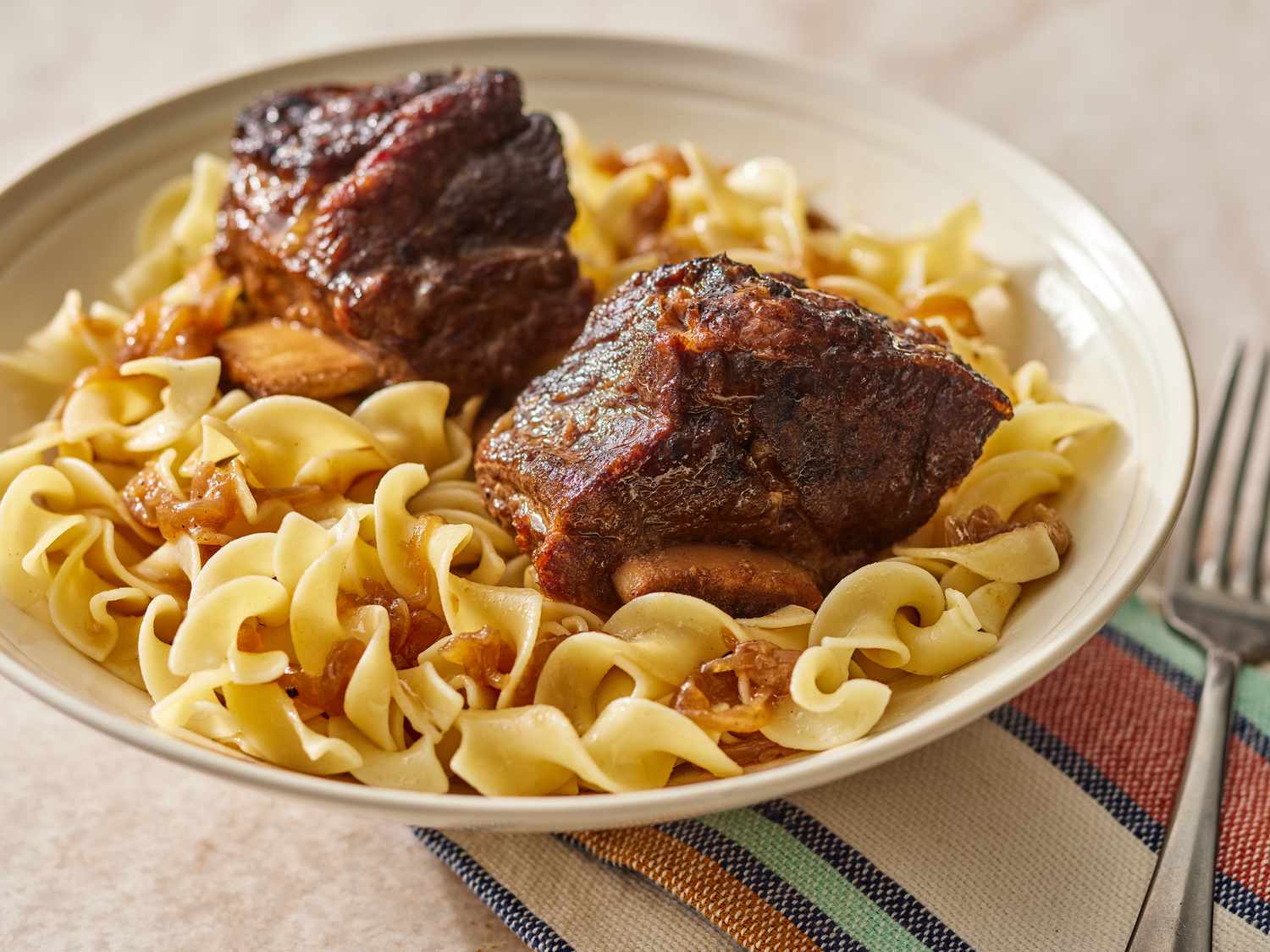 Tender Beer-Braised Beef Ribs