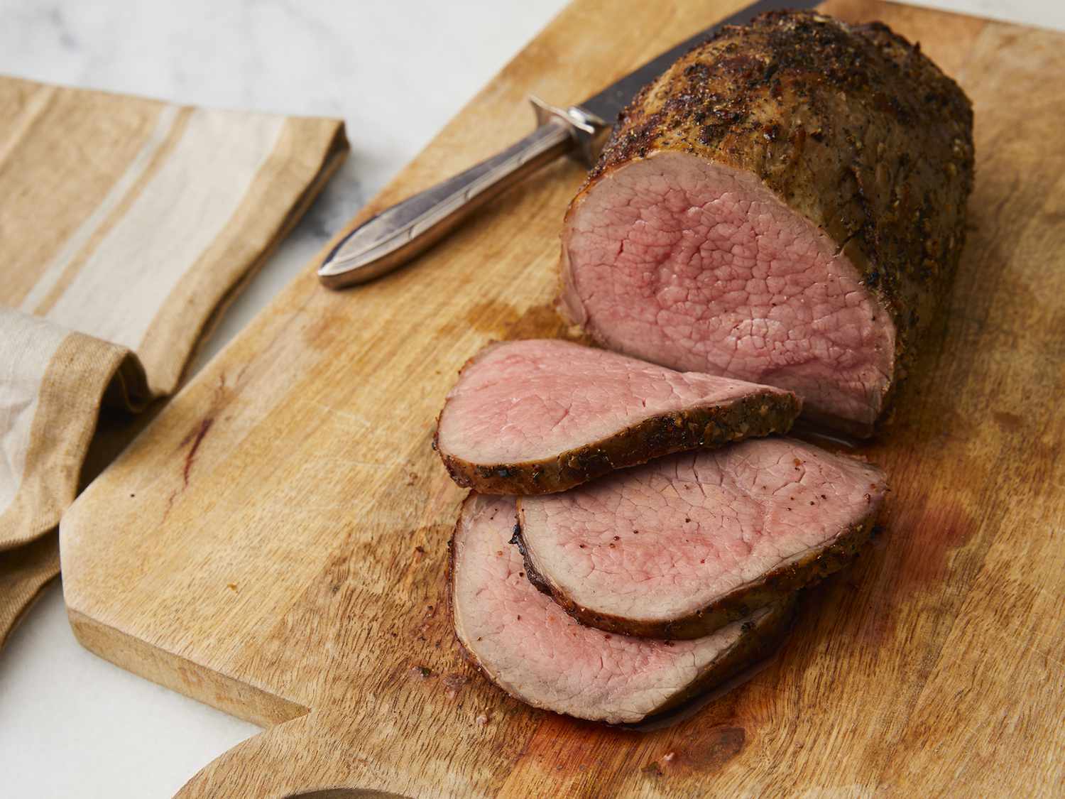 Tender Eye of Round Roast with Wine Sauce