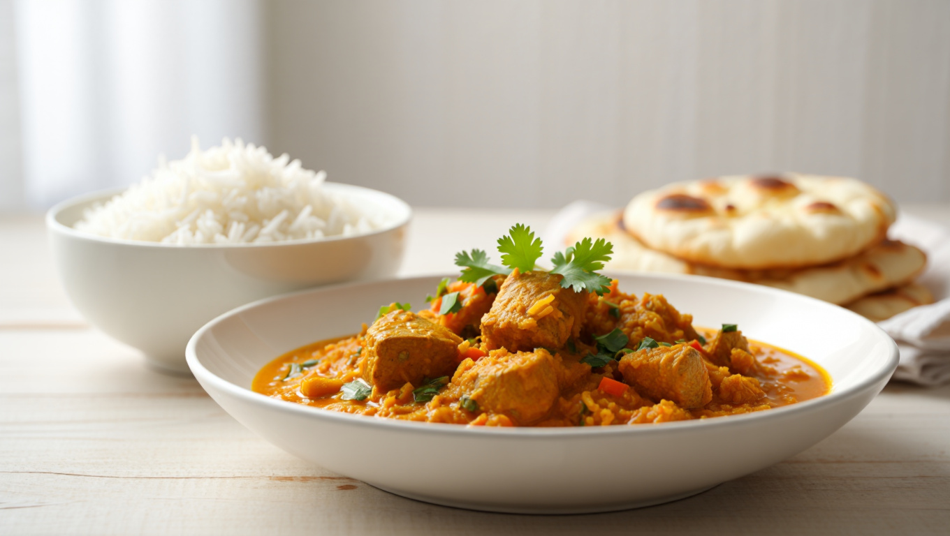 Tender Indian Curried Lamb