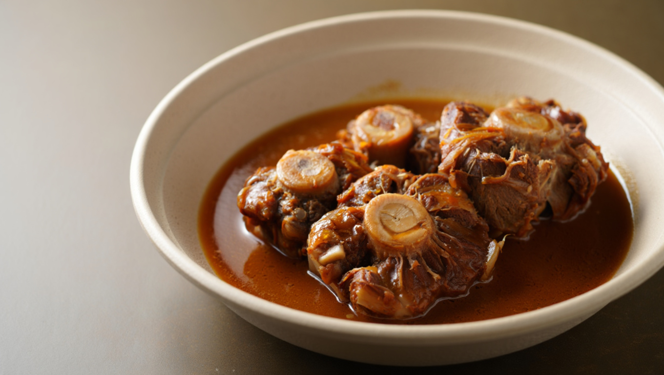 Tender Oxtails in Gravy