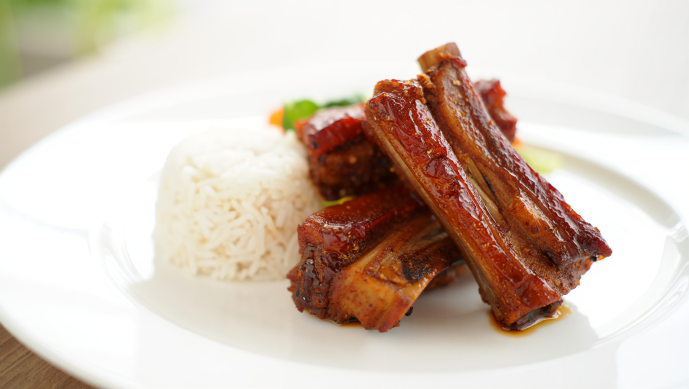 Tender Singaporean Pork Ribs