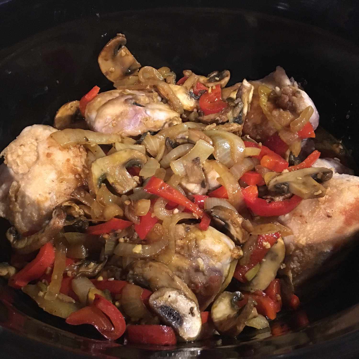 Tender Slow Cooker Pheasant with Mushrooms and Olives