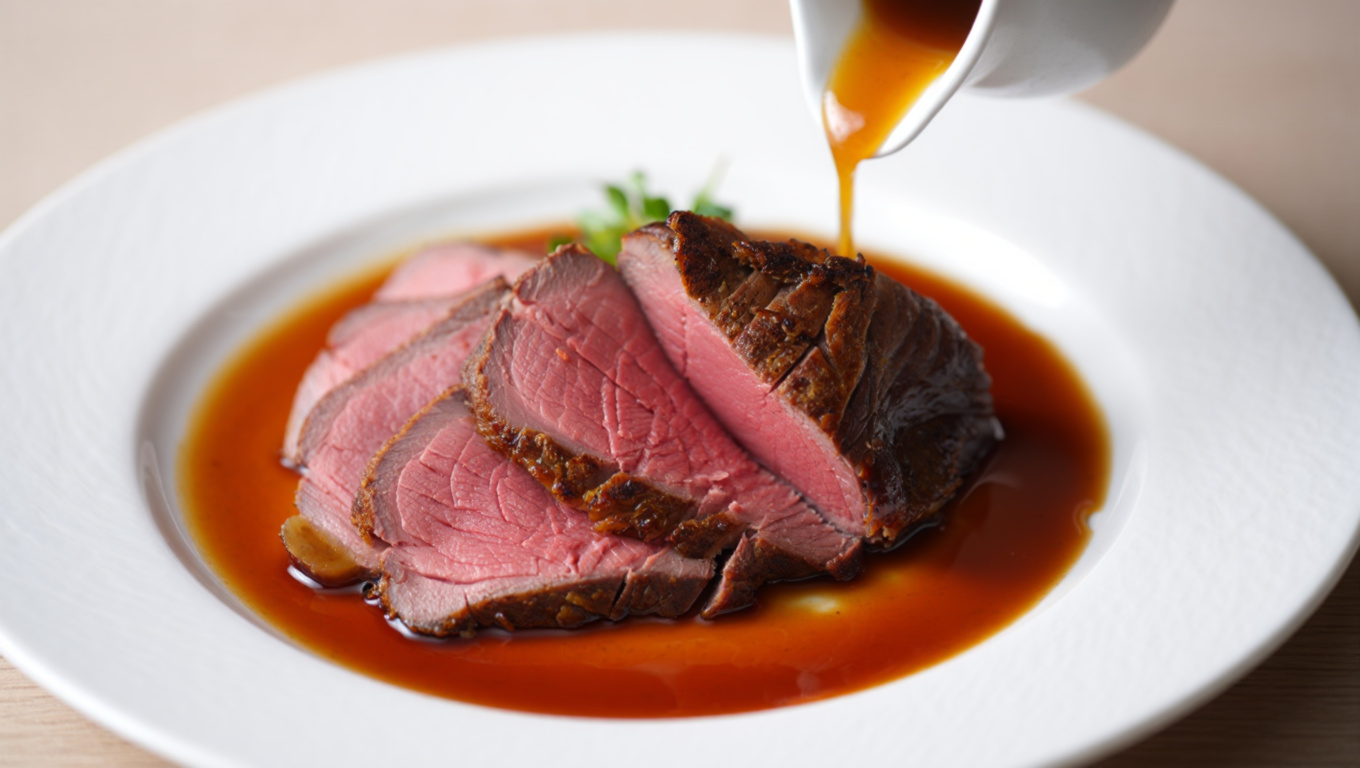 Tender Venison Roast with Gravy