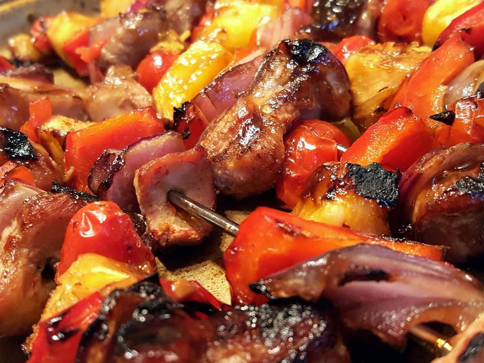Teriyaki BBQ Pork Kabobs