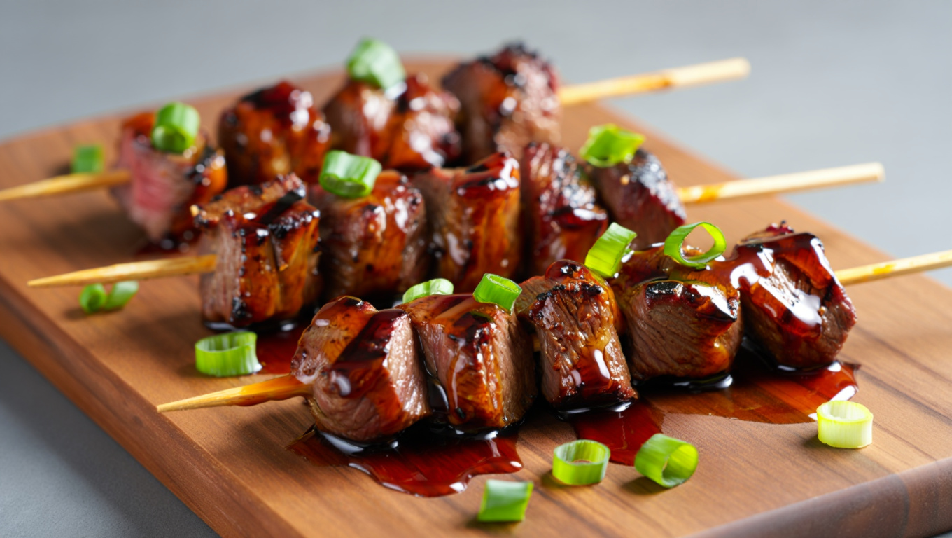 Teriyaki Beef Skewers
