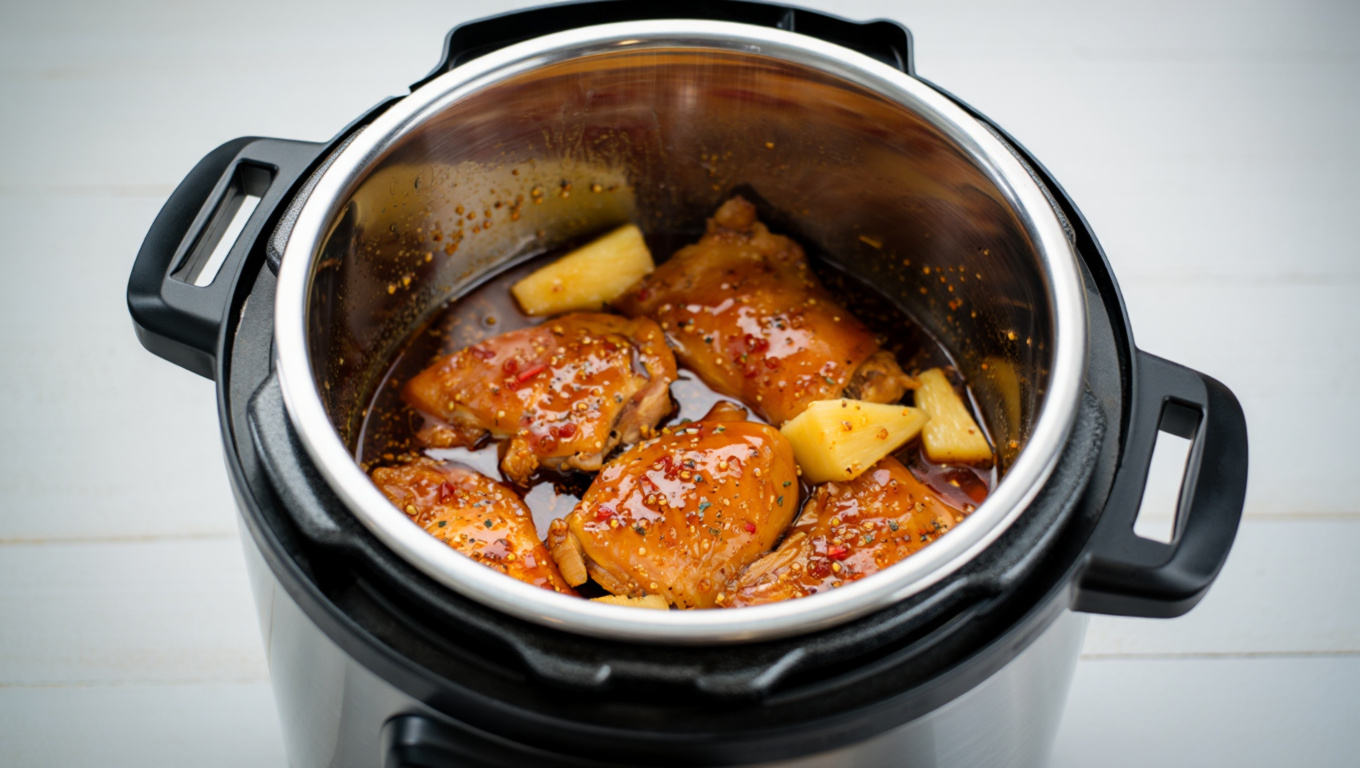 Teriyaki Chicken in Pressure Cooker