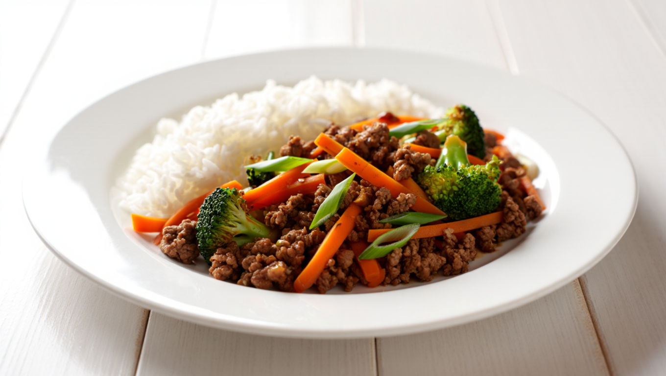 Teriyaki Ground Beef Stir-Fry