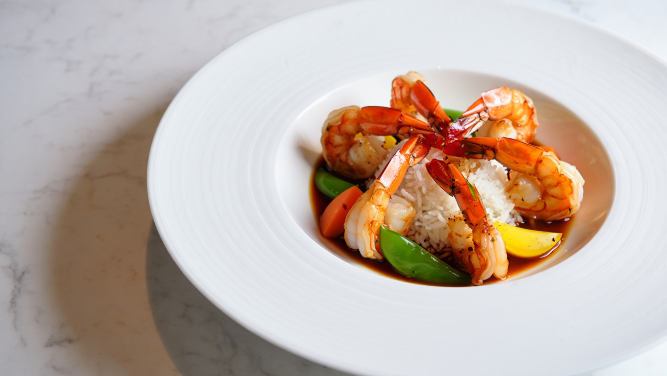 Teriyaki Shrimp with Rice