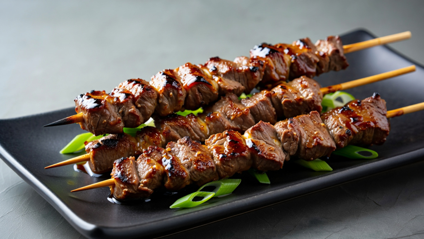 Teriyaki Steak Skewers