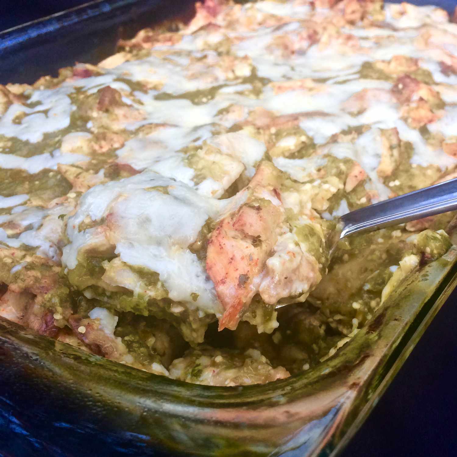 Tex-Mex Chicken Green Chile Casserole