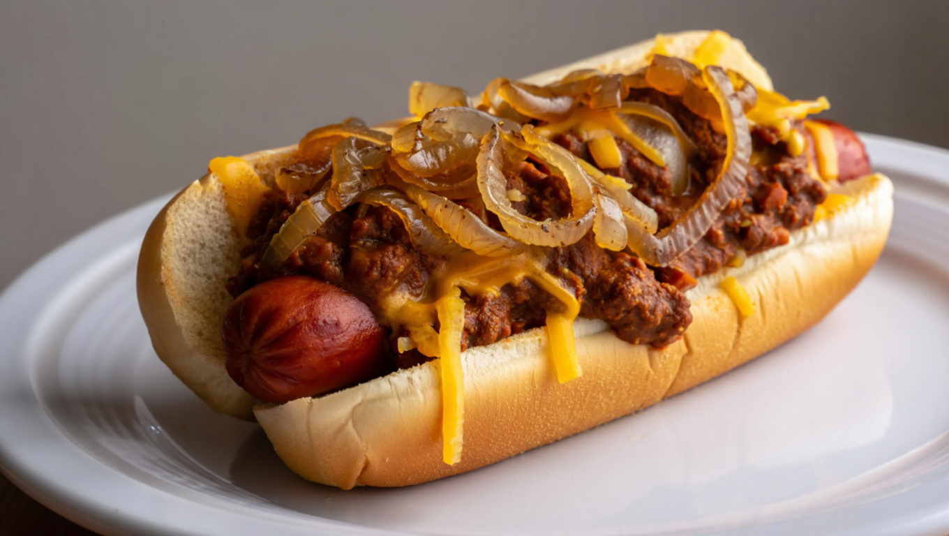 Texas-Style Chili Dog