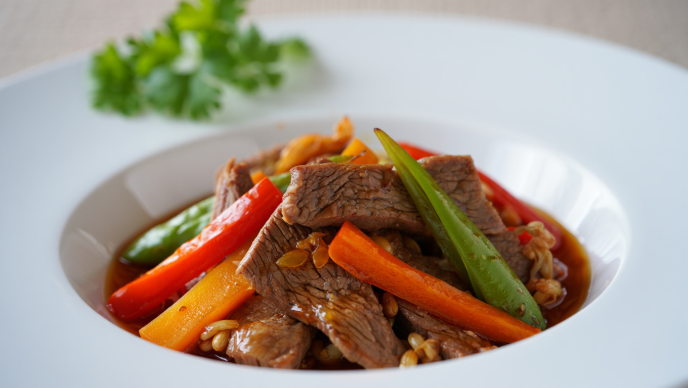 Thai Beef with Tangerine Sauce