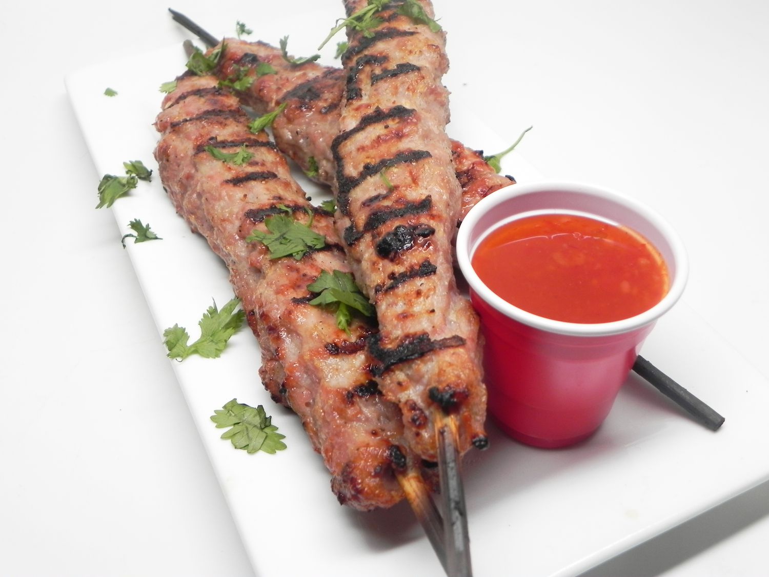 Thai Ground Pork Skewers