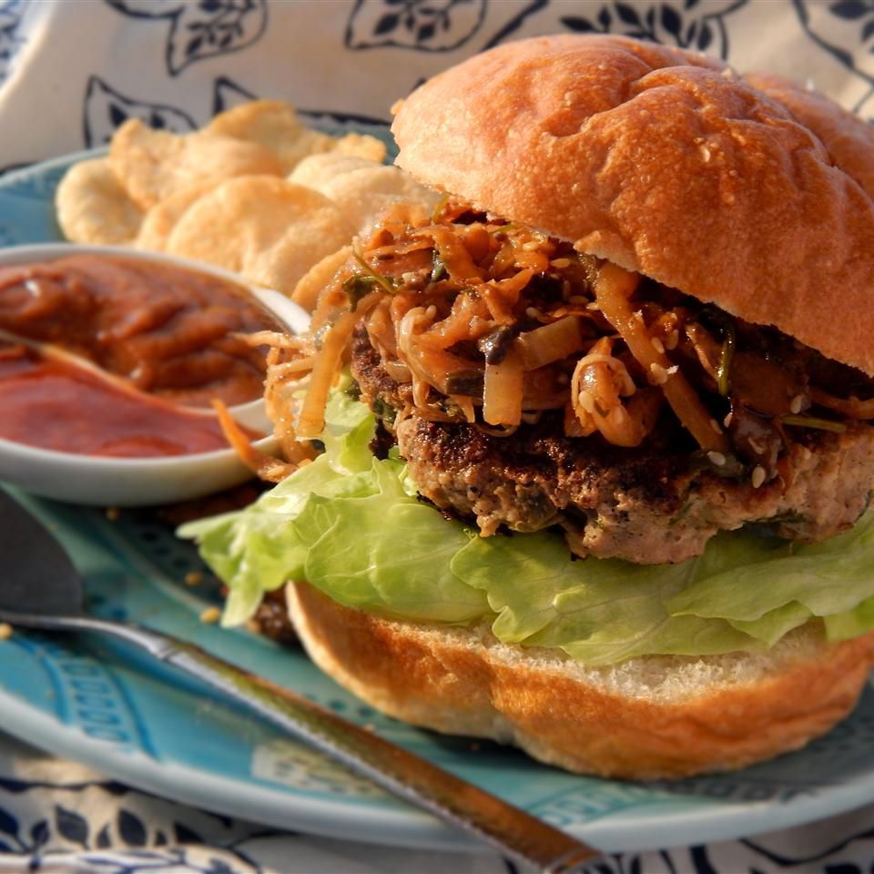 Thai-Inspired Turkey Burgers