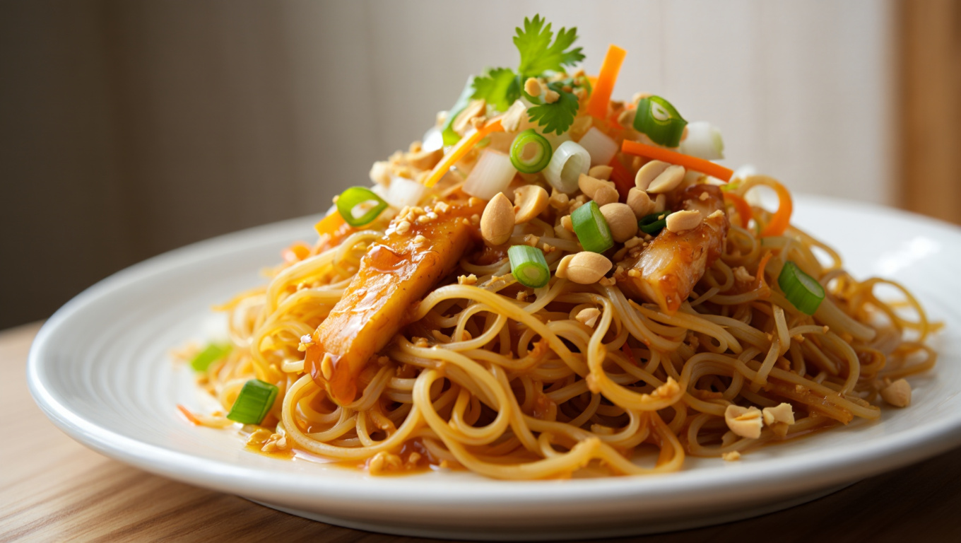 Thai Peanut Chicken Noodles