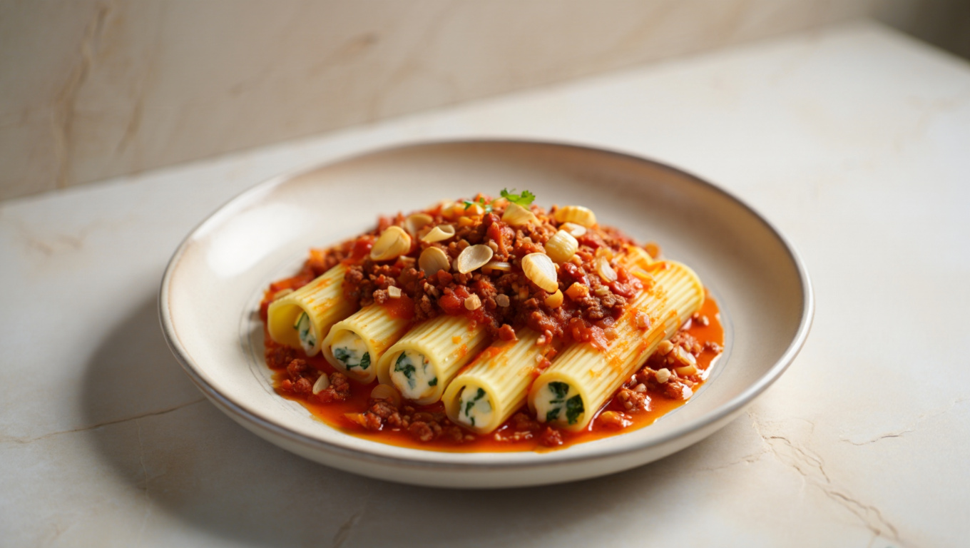 Three-Cheese Manicotti