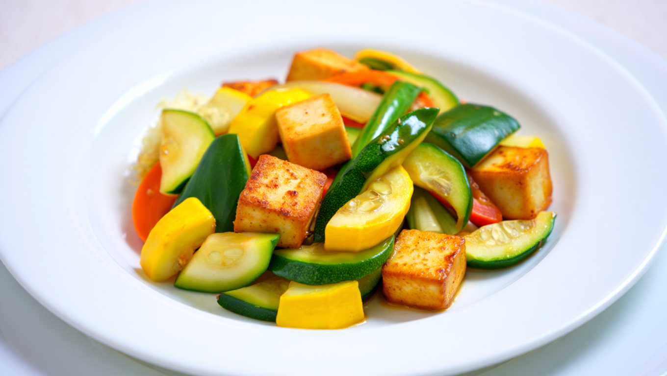 Tofu and Squash Stir Fry