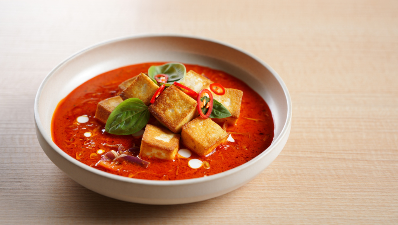 Tofu in Red Curry